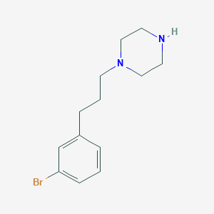 molecular formula C13H19BrN2 B12074141 1-[3-(3-Bromophenyl)propyl]piperazine 
