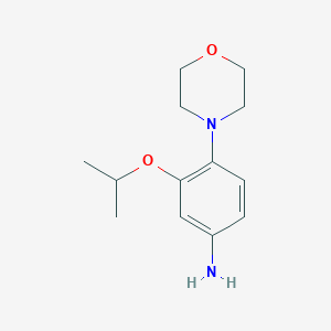 molecular formula C13H20N2O2 B12074161 3-Isopropoxy-4-morpholinoaniline 