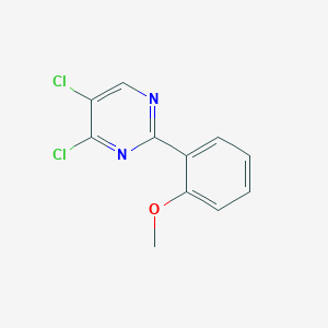 molecular formula C11H8Cl2N2O B12074183 4,5-Dichloro-2-(2-methoxyphenyl)pyrimidine 