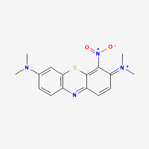 3,7-Bis(dimethylamino)-4-nitrophenothiazin-5-ium