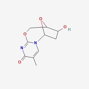 molecular formula C10H12N2O4 B12074249 O2,5'-Anhydrothymidine 