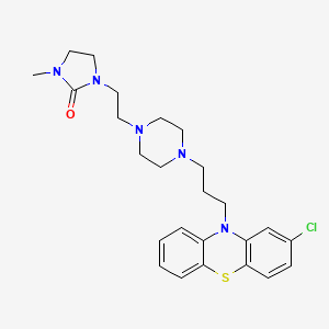 molecular formula C25H32ClN5OS B1207428 Imiclopazine CAS No. 7224-08-0