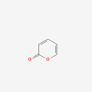 molecular formula C5H4O2 B1207430 2H-吡喃-2-酮 CAS No. 504-31-4