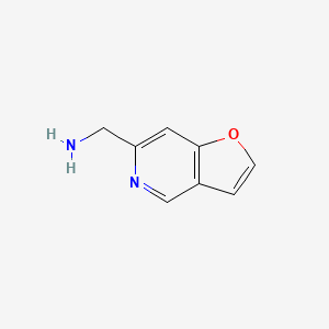 molecular formula C8H8N2O B12074329 Furo[3,2-c]pyridine-6-methanamine CAS No. 1262410-10-5