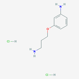 molecular formula C9H16Cl2N2O B12074382 3-(3-Amino-propoxy)-phenylamine dihydrochloride 