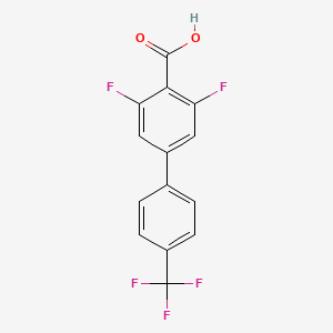 molecular formula C14H7F5O2 B12074388 3,5-Difluoro-4'-(trifluoromethyl)biphenyl-4-carboxylic acid 