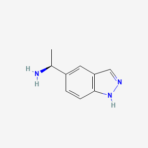 molecular formula C9H11N3 B12074425 (s)-1-(1h-Indazol-5-yl)ethanamine 