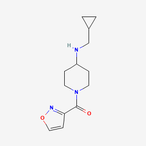 molecular formula C13H19N3O2 B12074463 N-(cyclopropylmethyl)-1-(1,2-oxazole-3-carbonyl)piperidin-4-amine 