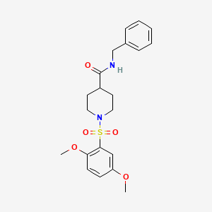 1-(2,5-dimethoxyphenyl)sulfonyl-N-(phenylmethyl)-4-piperidinecarboxamide