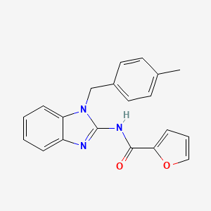 N-[1-[(4-methylphenyl)methyl]-2-benzimidazolyl]-2-furancarboxamide