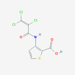 molecular formula C8H4Cl3NO3S B12074536 2-Thiophenecarboxylic acid, 3-[(2,3,3-trichloro-1-oxo-2-propen-1-yl)amino]- CAS No. 648858-96-2