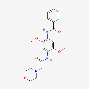 N-[2,5-dimethoxy-4-[[2-(4-morpholinyl)-1-oxoethyl]amino]phenyl]benzamide
