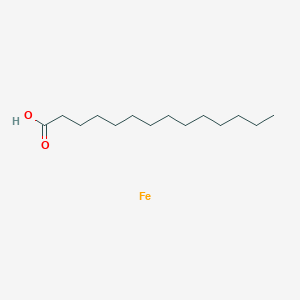 molecular formula C42H81FeO6 B12074625 myristic acid, iron salt CAS No. 98978-63-3