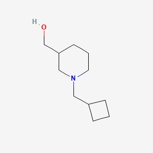molecular formula C11H21NO B12074650 [1-(Cyclobutylmethyl)piperidin-3-yl]methanol 