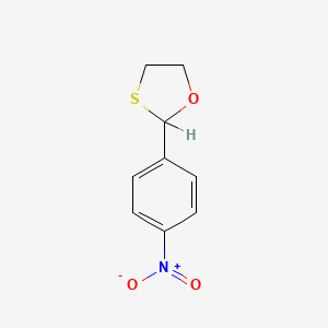 molecular formula C9H9NO3S B1207466 2-(4-Nitrophenyl)-1,3-oxathiolane CAS No. 22391-06-6