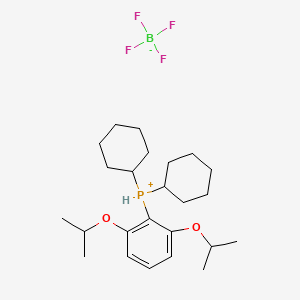 molecular formula C24H40BF4O2P B12074692 [2,6-Di-i-propoxyphenyl]dicyclohexylphosphonium tetrafluoroborate CAS No. 1268824-70-9