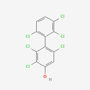 molecular formula C12H4Cl6O B1207472 2,2',3,3',6,6'-Hexachloro-4-biphenylol CAS No. 74443-60-0