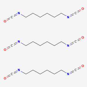 molecular formula C24H36N6O6 B1207478 Hexamethylene diisocyanate trimer CAS No. 28574-90-5