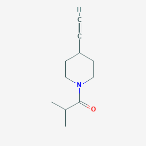 molecular formula C11H17NO B12074784 1-(4-Ethynylpiperidin-1-yl)-2-methylpropan-1-one 