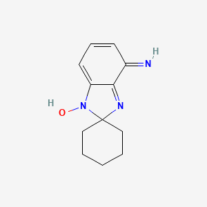 molecular formula C12H15N3O B12074791 4-Amino-2-spirocyclohexyl-2H-benzimidazol-1-oxide 