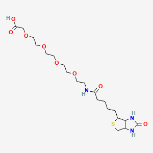 molecular formula C20H35N3O8S B12074808 Biotin-PEG4-CH2COOH 