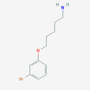molecular formula C11H16BrNO B12074882 5-(3-Bromophenoxy)pentan-1-amine 