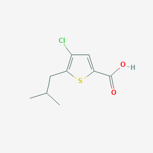 molecular formula C9H11ClO2S B12074887 4-Chloro-5-isobutylthiophene-2-carboxylic acid 