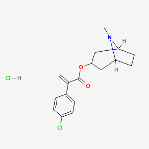 3-Tropanyl 2-(p-chlorophenyl)acrylate hydrochloride