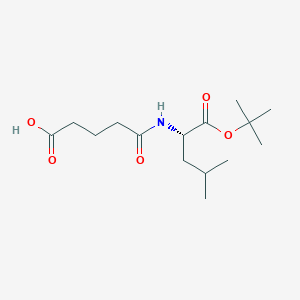 molecular formula C15H27NO5 B12074940 Glutaryl-[(s)-leucine tert-butyl ester] 