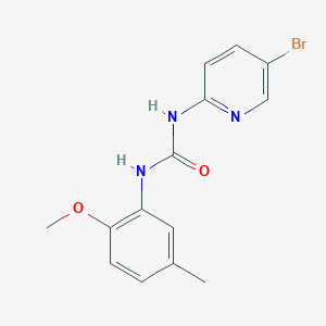 molecular formula C14H14BrN3O2 B1207495 N-(5-BROMO-2-PYRIDYL)-N'-(2-METHOXY-5-METHYLPHENYL)UREA 