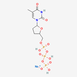 molecular formula C10H16N2NaO13P3 B12074982 3'-Deoxythymidine-5'-triphosphate lithium salt-100mM aqueous solution 