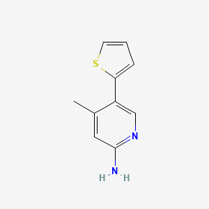 molecular formula C10H10N2S B12074999 4-Methyl-5-(thiophen-2-yl)pyridin-2-amine 