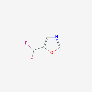 molecular formula C4H3F2NO B12075025 5-(Difluoromethyl)oxazole 