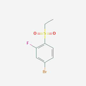 molecular formula C8H8BrFO2S B12075028 4-Bromo-1-(ethylsulfonyl)-2-fluorobenzene 