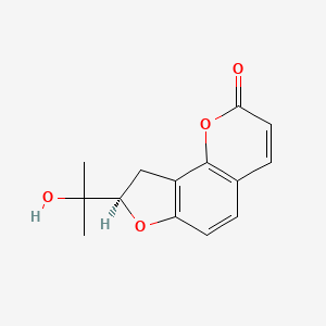molecular formula C14H14O4 B1207510 (-)-Columbianetin CAS No. 52842-47-4