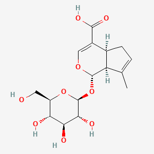 molecular formula C16H22O9 B1207514 10-脱氧园参酸 