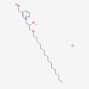 molecular formula C26H48BrNO3 B120752 N-(3-(Hexadecyloxy)-2-methoxypropyl)-3-(hydroxymethyl)pyridinium CAS No. 149576-26-1