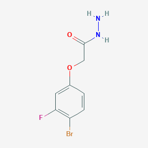 molecular formula C8H8BrFN2O2 B12075204 2-(4-Bromo-3-fluorophenoxy)acetohydrazide 