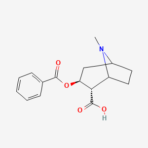 molecular formula C16H19NO4 B1207528 (2s,3s)-3-(苯甲氧基)-8-甲基-8-氮杂双环[3.2.1]辛烷-2-羧酸 CAS No. 60305-56-8