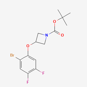 molecular formula C14H16BrF2NO3 B12075302 tert-Butyl 3-(2-bromo-4,5-difluorophenoxy)azetidine-1-carboxylate 