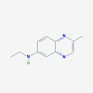 molecular formula C11H13N3 B12075338 N-Ethyl-2-methylquinoxalin-6-amine CAS No. 99601-38-4