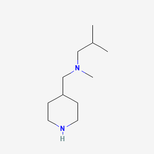 molecular formula C11H24N2 B12075340 Methyl(2-methylpropyl)[(piperidin-4-yl)methyl]amine 