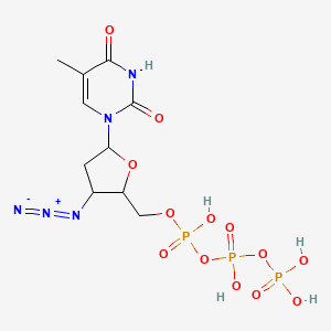 molecular formula C10H16N5O13P3 B12075343 AzTTP (aqueous solution) 
