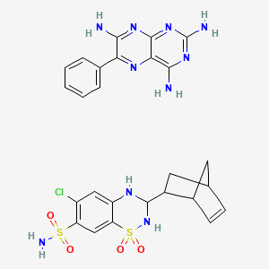 molecular formula C26H27ClN10O4S2 B1207538 Cycloteriam CAS No. 61356-20-5