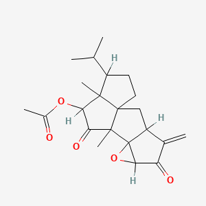 molecular formula C22H28O5 B1207540 Crinipellin CAS No. 97315-00-9