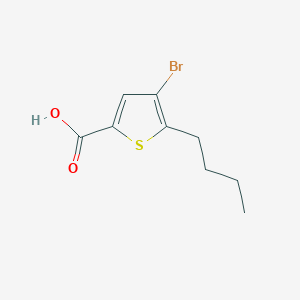 molecular formula C9H11BrO2S B12075414 4-Bromo-5-butylthiophene-2-carboxylic acid 