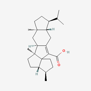 molecular formula C25H38O2 B12075431 Retigeranic acid CAS No. 40184-98-3