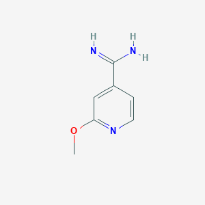 molecular formula C7H9N3O B12075451 2-Methoxypyridine-4-carboxamidine 