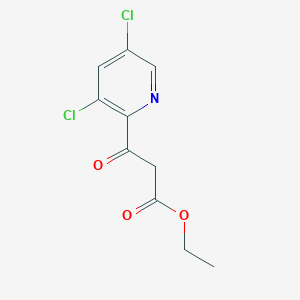 molecular formula C10H9Cl2NO3 B12075510 Ethyl 3-(3,5-dichloropyridin-2-yl)-3-oxopropanoate 
