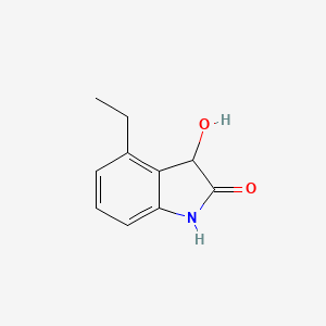molecular formula C10H11NO2 B12075518 4-Ethyl-3-hydroxyindolin-2-one CAS No. 1261999-55-6